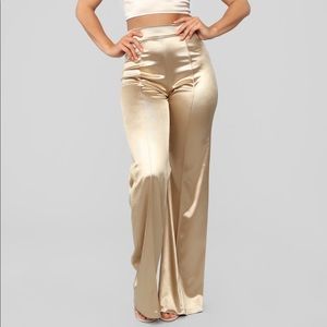 Fashion Nova make a wish stretch satin pants